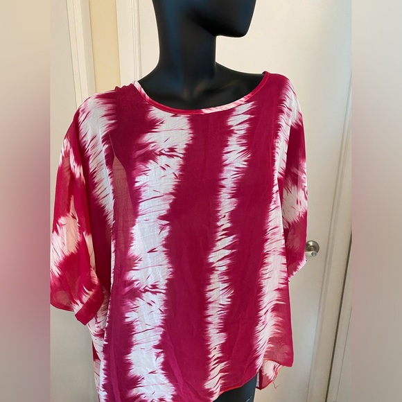 Tie-Dye Sheer Cover-up - Picture 6 of 7